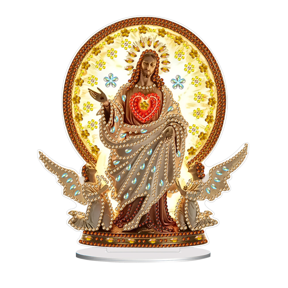 Acrylic Special Shaped 5D DIY Diamond Painting Tabletop Decorations for Adults