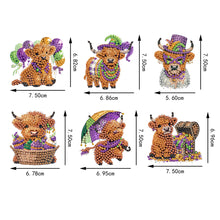 Load image into Gallery viewer, 6Pcs Diamond Painting Refrigerator Magnets Diamond Art Kits for Adults Beginners
