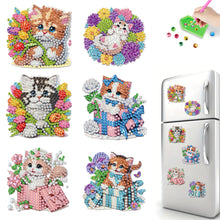 Load image into Gallery viewer, 6Pcs Diamond Painting Refrigerator Magnets Diamond Art Kits for Adults Beginners
