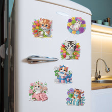 Load image into Gallery viewer, 6Pcs Diamond Painting Refrigerator Magnets Diamond Art Kits for Adults Beginners
