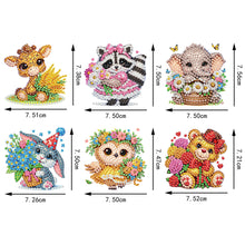 Load image into Gallery viewer, 6Pcs Diamond Painting Refrigerator Magnets Diamond Art Kits for Adults Beginners
