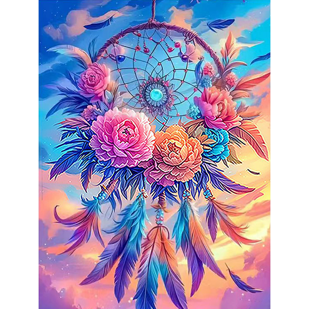 Diamond Painting - Full Round - Floral Dream Catcher (30*40CM)