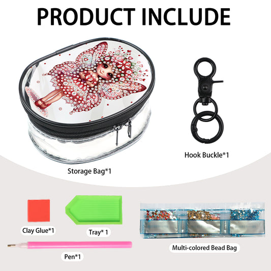 PVC Partial Special Shaped Beautiful Pattern DIY Diamond Painting Wallet Purse