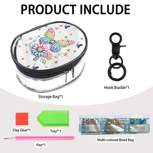 PVC Partial Special Shaped Beautiful Pattern DIY Diamond Painting Wallet Purse