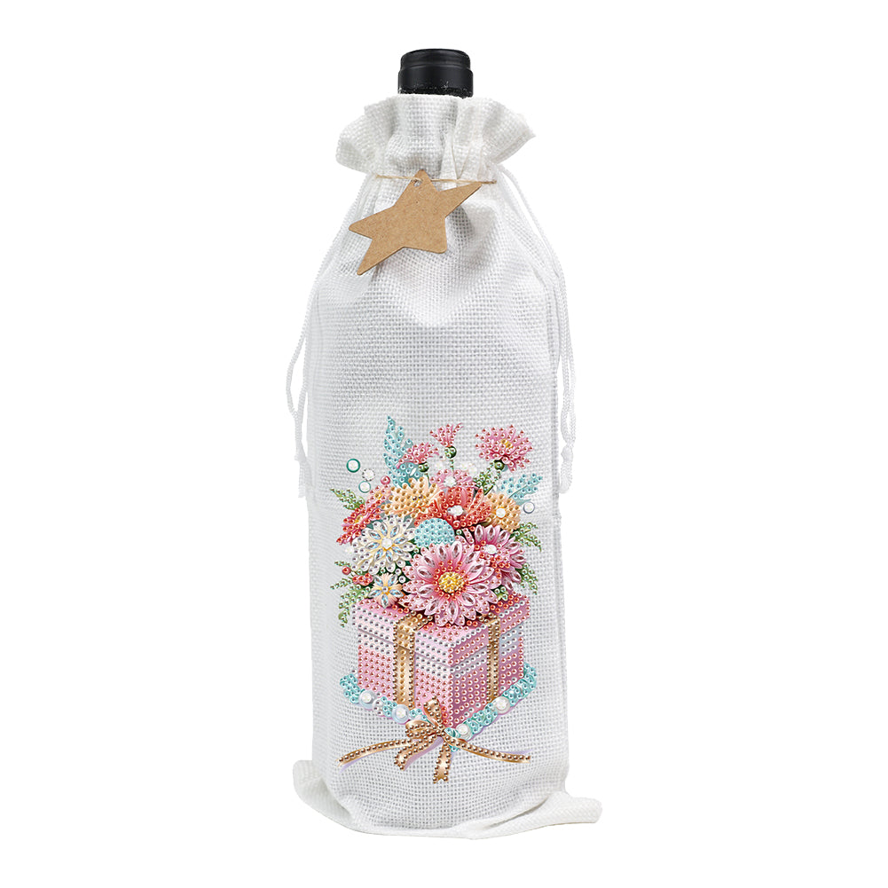Diamond Art Wine Bottle Bags Covers Creative Diamond Painting Wine Wrapping Bags