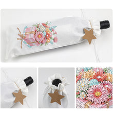 Load image into Gallery viewer, Diamond Art Wine Bottle Bags Covers Creative Diamond Painting Wine Wrapping Bags
