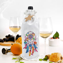 Load image into Gallery viewer, Diamond Art Wine Bottle Bags Covers Creative Diamond Painting Wine Wrapping Bags
