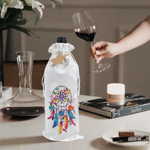 Load image into Gallery viewer, Diamond Art Wine Bottle Bags Covers Creative Diamond Painting Wine Wrapping Bags
