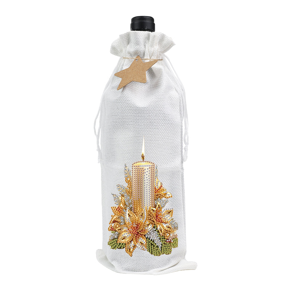 Diamond Art Wine Bottle Bags Covers Creative Diamond Painting Wine Wrapping Bags