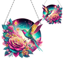 Load image into Gallery viewer, Acrylic Special Shape Beach Parrots DIY Diamond Art Pendant Kit for Wall Window
