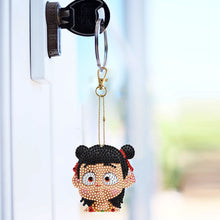 Load image into Gallery viewer, 6Pcs Double Sided Special Shaped Cartoon Nezha Diamond Art Keyring for Beginners
