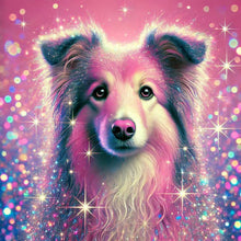 Load image into Gallery viewer, Diamond Painting - Full Square - Shining Diamond Shetland Sheepdog (40*40CM)
