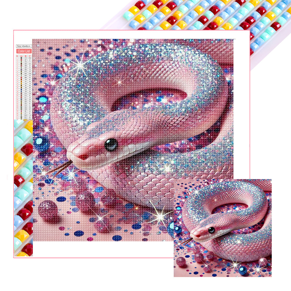 Diamond Painting - Full Square - Shining Diamond Snake (40*40CM)