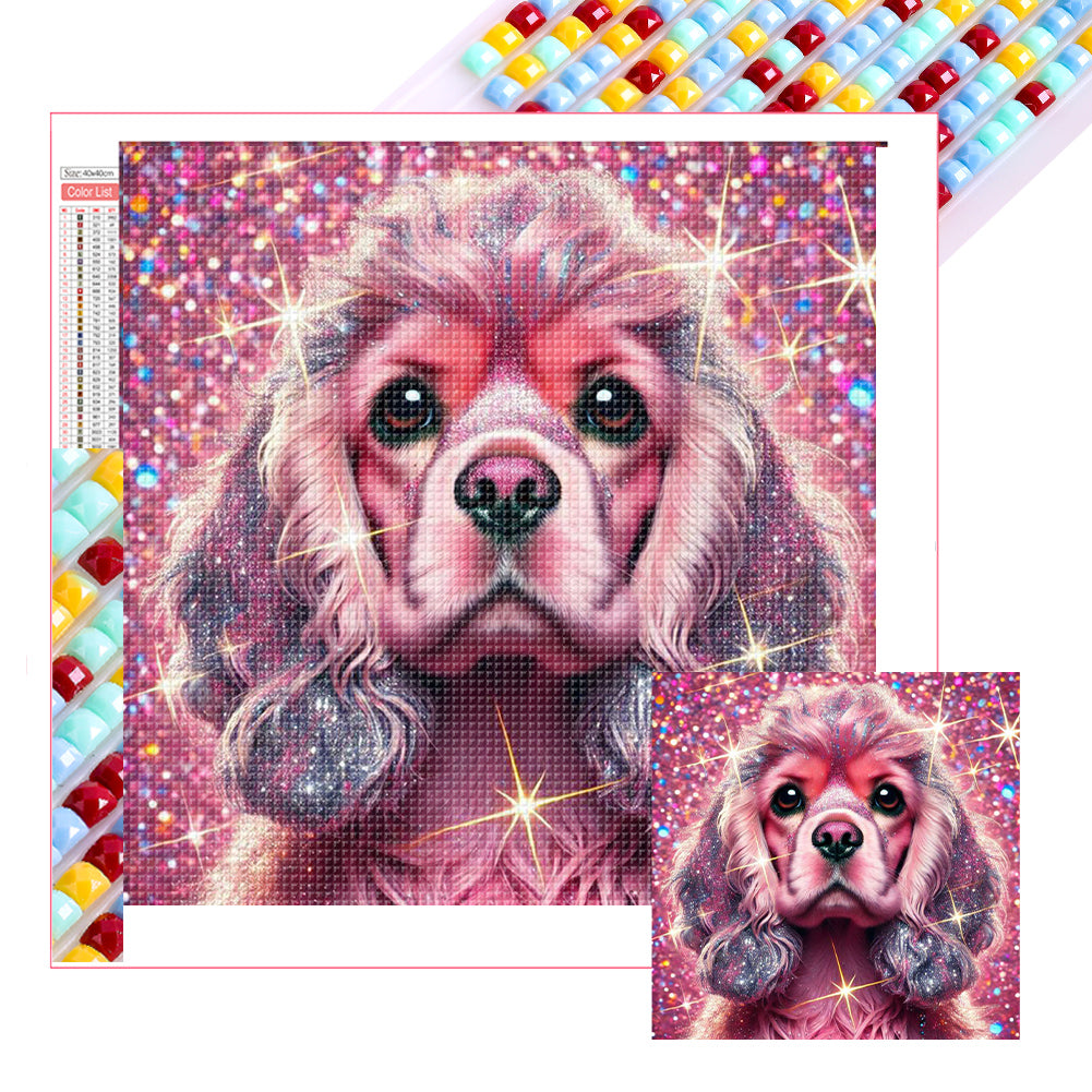 Diamond Painting - Full Square - Shining Diamond Dog (40*40CM)