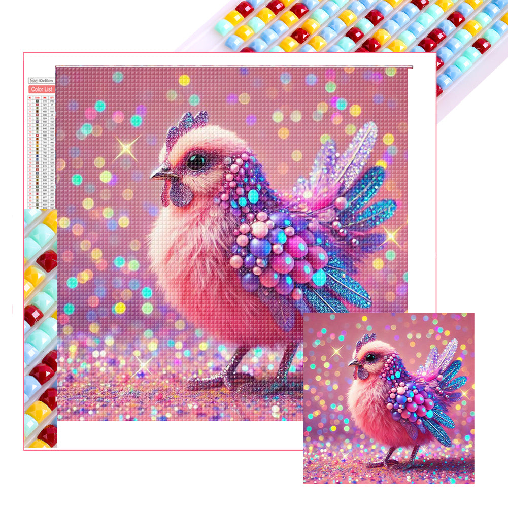 Diamond Painting - Full Square - Shining Diamond Chicken (40*40CM)