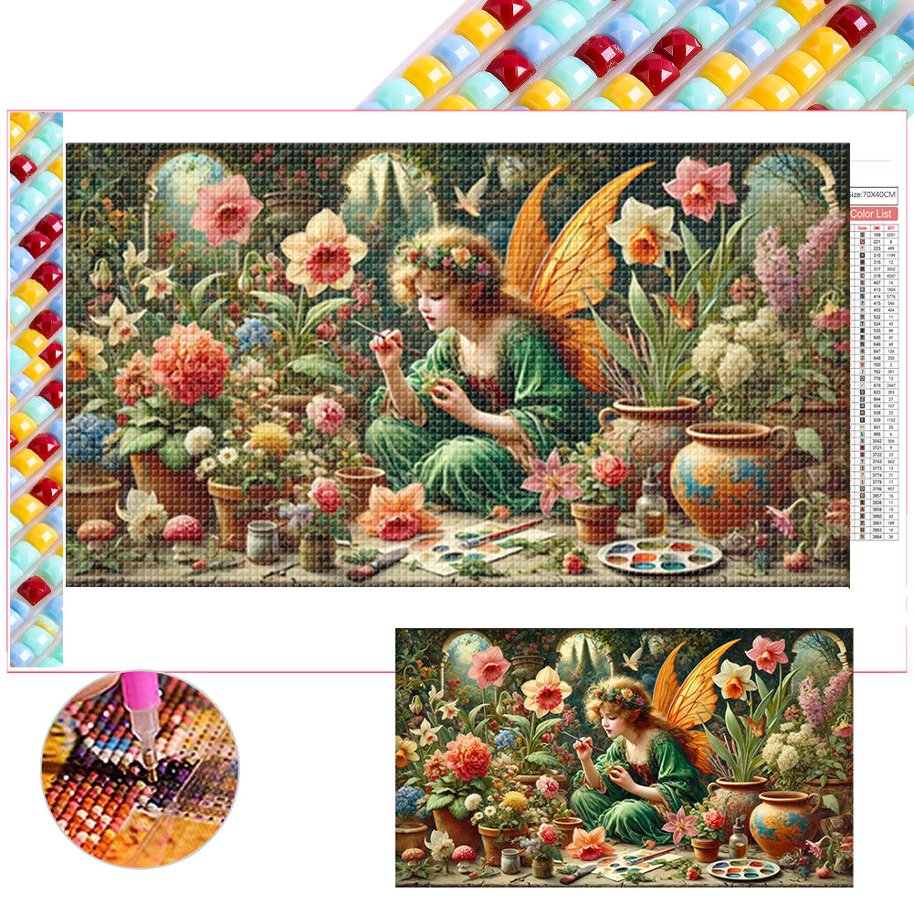 Diamond Painting - Full Square - Flower Fairy (70*40CM)