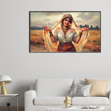 Load image into Gallery viewer, Diamond Painting - Full Square - Woman Smiling In The Wheat Field (70*40CM)

