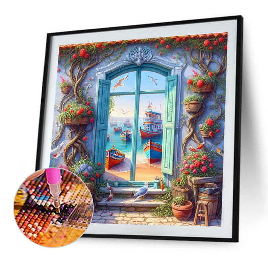 Diamond Painting - Full Round - Window View (40*40CM)