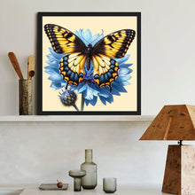 Load image into Gallery viewer, Diamond Painting - Full Round - Blue Butterfly (40*40CM)
