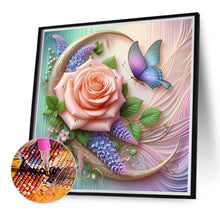Load image into Gallery viewer, Diamond Painting - Full Round - Rose Butterfly (40*40CM)
