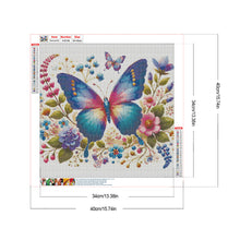 Load image into Gallery viewer, Diamond Painting - Full Round - Flower Butterfly (40*40CM)

