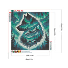 Load image into Gallery viewer, Diamond Painting - Full Round - Aurora Wolf (40*40CM)

