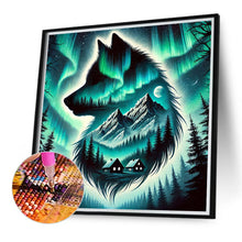 Load image into Gallery viewer, Diamond Painting - Full Round - Aurora Wolf (40*40CM)
