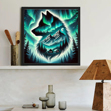 Load image into Gallery viewer, Diamond Painting - Full Round - Aurora Wolf (40*40CM)
