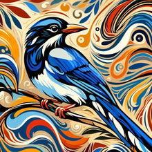 Load image into Gallery viewer, Diamond Painting - Full Round - Blue Bird (40*40CM)
