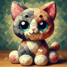 Load image into Gallery viewer, Diamond Painting - Full Round - Crocodile Cat (40*40CM)
