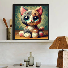 Load image into Gallery viewer, Diamond Painting - Full Round - Crocodile Cat (40*40CM)
