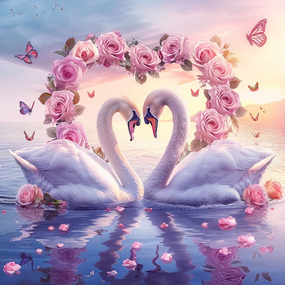 Diamond Painting - Full Round - Swan (40*40CM)