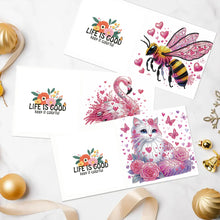 Load image into Gallery viewer, 6Pcs Animals DIY Diamond Painting Greeting Card Kit with Envelope for Friend
