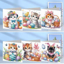 Load image into Gallery viewer, 6Pcs Animals DIY Diamond Painting Greeting Card Kit with Envelope for Friend
