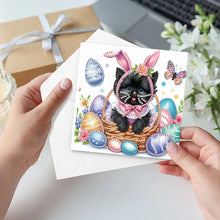 Load image into Gallery viewer, 6Pcs Animals DIY Diamond Painting Greeting Card Kit with Envelope for Friend
