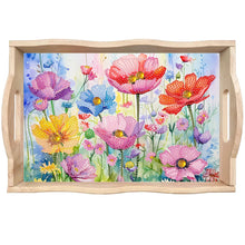 Load image into Gallery viewer, Wooden Animals Flowers 5D DIY Diamond Painting Serving Tray with Handle for Desk
