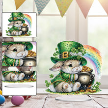 Load image into Gallery viewer, Acrylic Special Shape Bear Diamond Painting Desktop Decors for Home Office Decor
