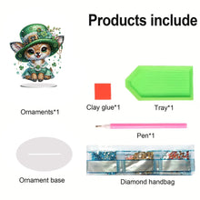 Load image into Gallery viewer, Acrylic Special Shape Bear Diamond Painting Desktop Decors for Home Office Decor
