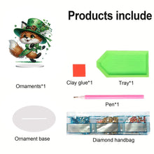 Load image into Gallery viewer, Acrylic Special Shape Bear Diamond Painting Desktop Decors for Home Office Decor
