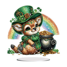 Load image into Gallery viewer, Acrylic Special Shape Bear Diamond Painting Desktop Decors for Home Office Decor
