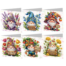Load image into Gallery viewer, 6pcs Diamond Painting Greeting Cards DIY Diamond Art Cards Handmade Arts Crafts
