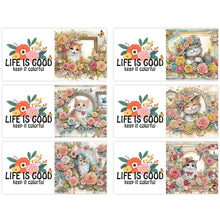 Load image into Gallery viewer, 6pcs Diamond Painting Greeting Cards DIY Diamond Art Cards Handmade Arts Crafts
