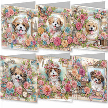 Load image into Gallery viewer, 6pcs Diamond Painting Greeting Cards DIY Diamond Art Cards Handmade Arts Crafts
