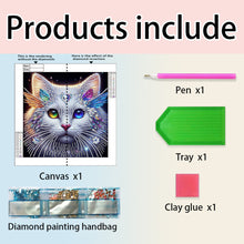 Load image into Gallery viewer, Diamond Painting - Partial Special Shaped - Cat Head (30*30CM)
