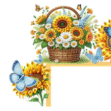 Load image into Gallery viewer, Butterfly Girl Flowers Diamond Art Door Right Angle Sign for Indoor Outdoor Wall
