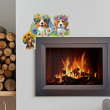 Load image into Gallery viewer, Butterfly Girl Flowers Diamond Art Door Right Angle Sign for Indoor Outdoor Wall
