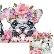 Load image into Gallery viewer, Butterfly Girl Flowers Diamond Art Door Right Angle Sign for Indoor Outdoor Wall
