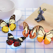 Load image into Gallery viewer, 6Pcs Butterfly DIY Diamond Painting Decorative Stickers Set with Light DIY Gifts
