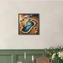 Load image into Gallery viewer, Diamond Painting - Full Round - Desert Footprints Starry Sky Sailboat (40*40CM)
