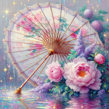 Load image into Gallery viewer, Diamond Painting - Full Round - Peony Flower Oil-Paper Umbrella (40*40CM)
